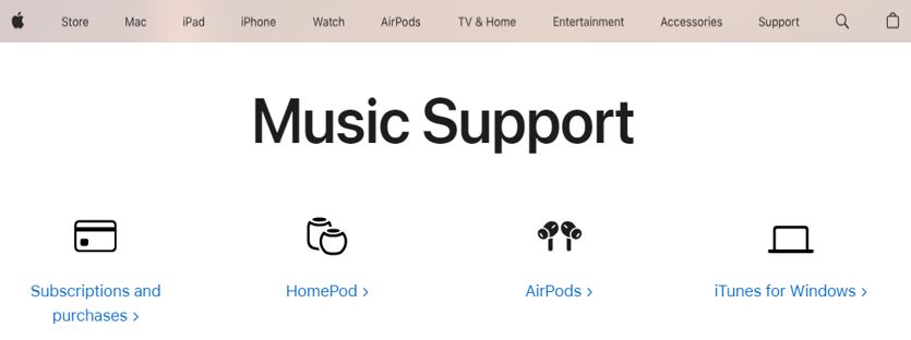 אפל מיוזיק שירות לקוחות יצירת קשר מרכז תמיכה apple music