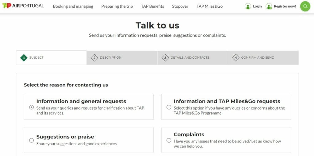 טאפ אייר פורטוגל שירות לקוחות יצירת קשר TAP