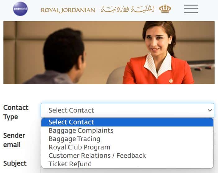 רויאל גורדניאן ישראל שירות לקוחות יצירת קשר תלונות royal jordanian